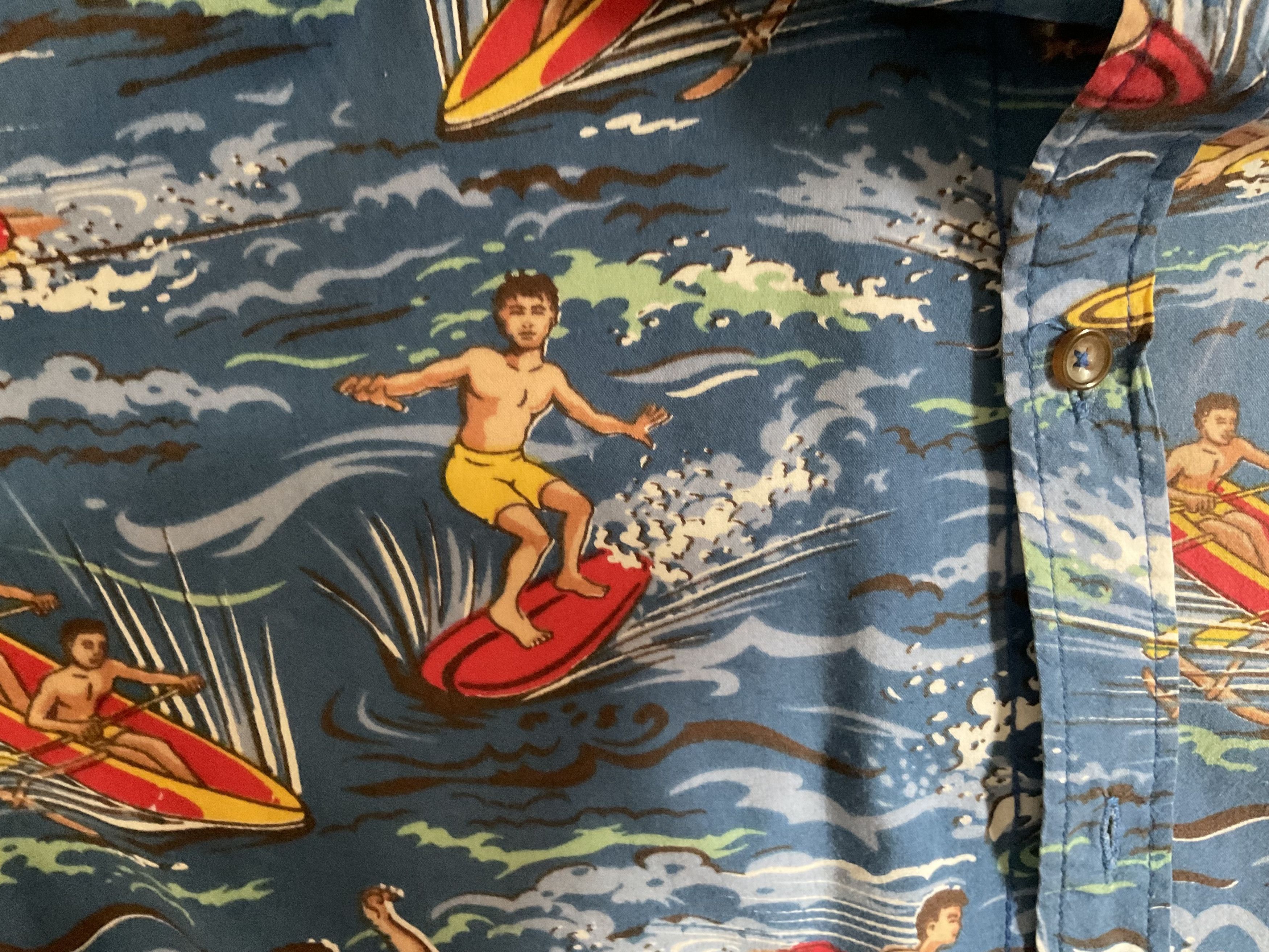 Paper Denim & Cloth Paper Denim & Cloth Hot Hawaiian Surfer Button Up Shirt Size US S / EU 44-46 / 1 - 4 Thumbnail