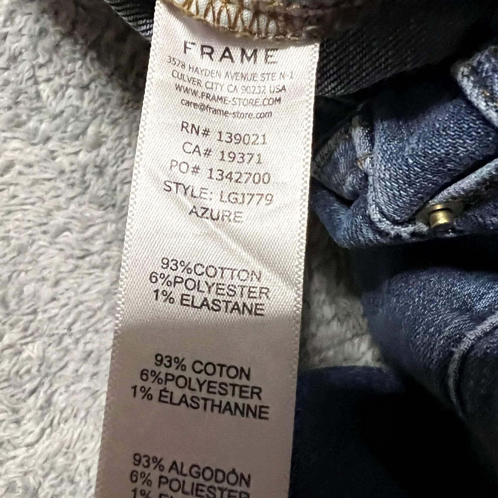 Frame VINTAGE FRAME Denim Womens Jeans Boyfriend 24 Blue Ankle 28x29.5 Womens Boys? Size 42" / US 20 - 7 Thumbnail