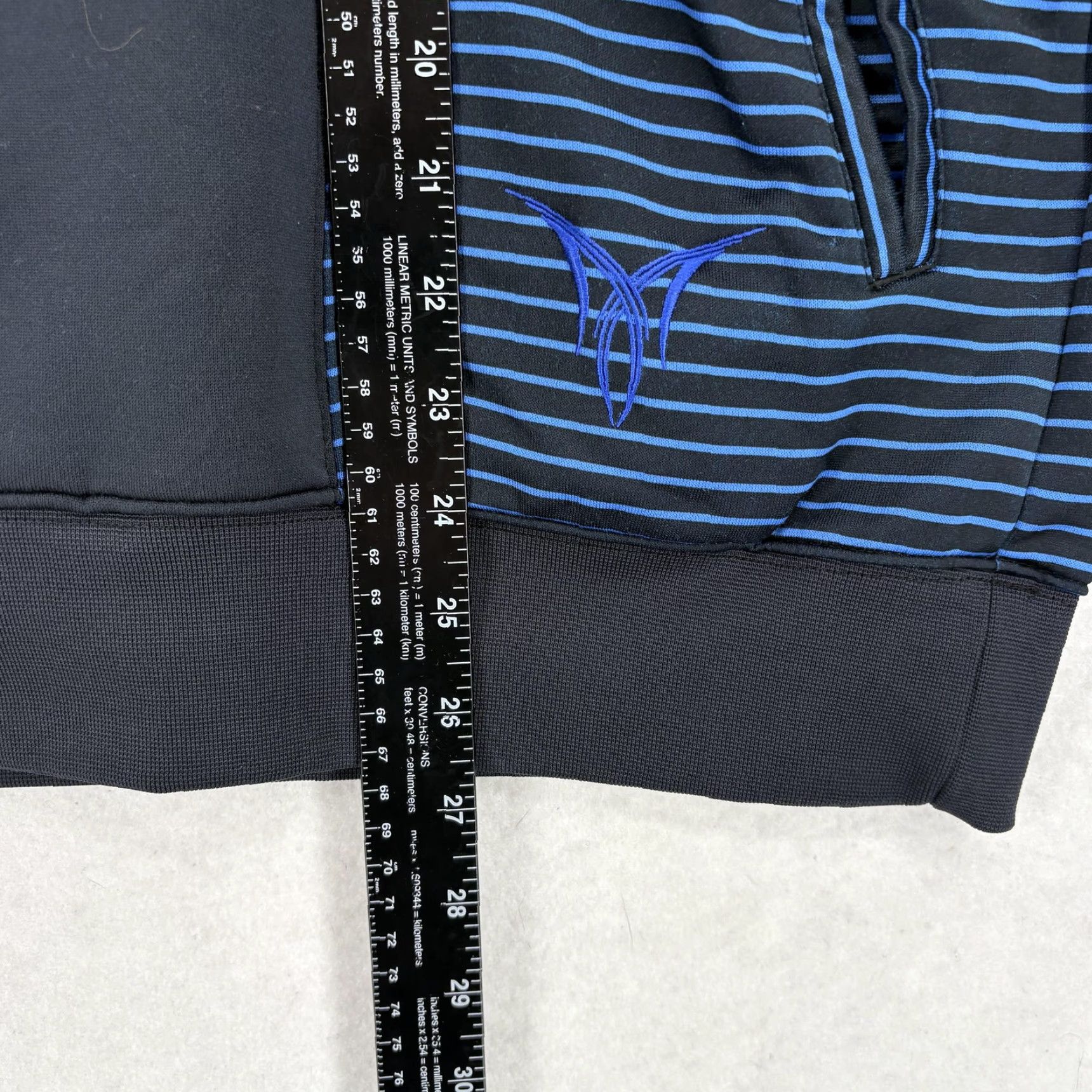 Jordan Brand Jordan Hoodie Mens Small Black Blue Dri-FIT Striped Fleece Basketball Pullover Size US S / EU 44-46 / 1 - 7 Thumbnail