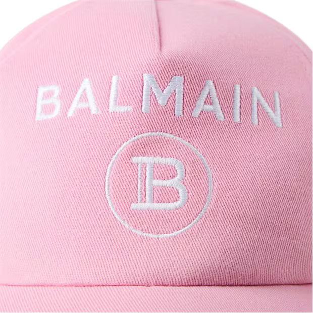 Balmain o1g2r1mq0924 Size: OS /Logo Baseball Cap in Pink Rose Size ONE SIZE - 3 Thumbnail