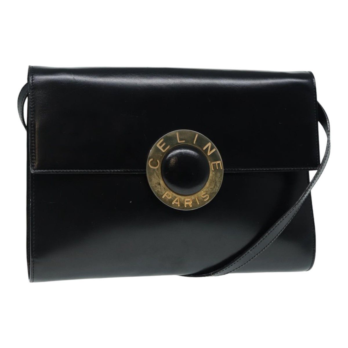 Celine Celine Vintage Circle Logo Crossbody Bag Leather Size ONE SIZE - 1 Thumbnail