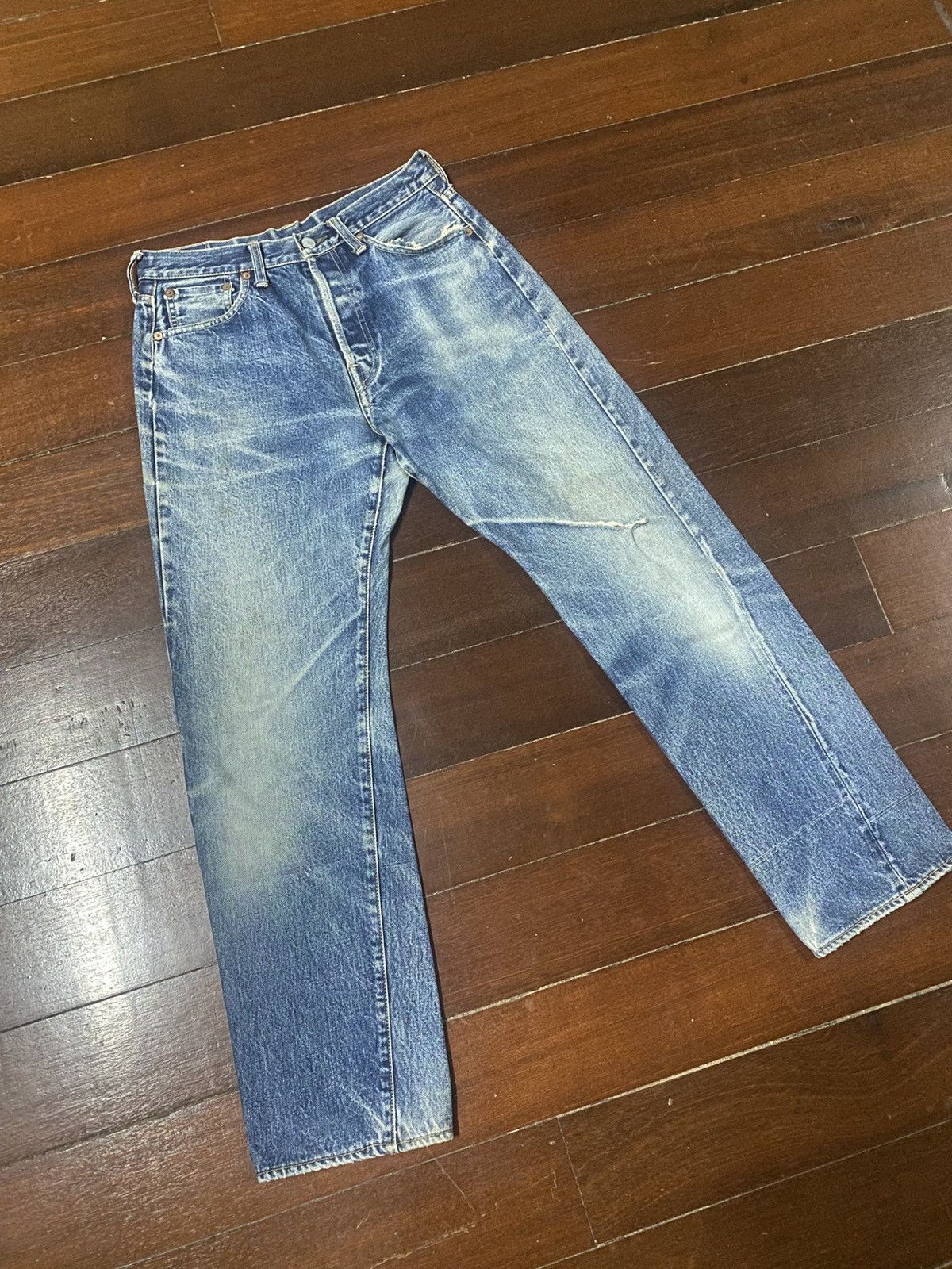 Pherrow's Pherrow’s Stormy Blue lot 404 Flared Denim Jeans distressed Size US 30 / EU 46 - 2 Thumbnail