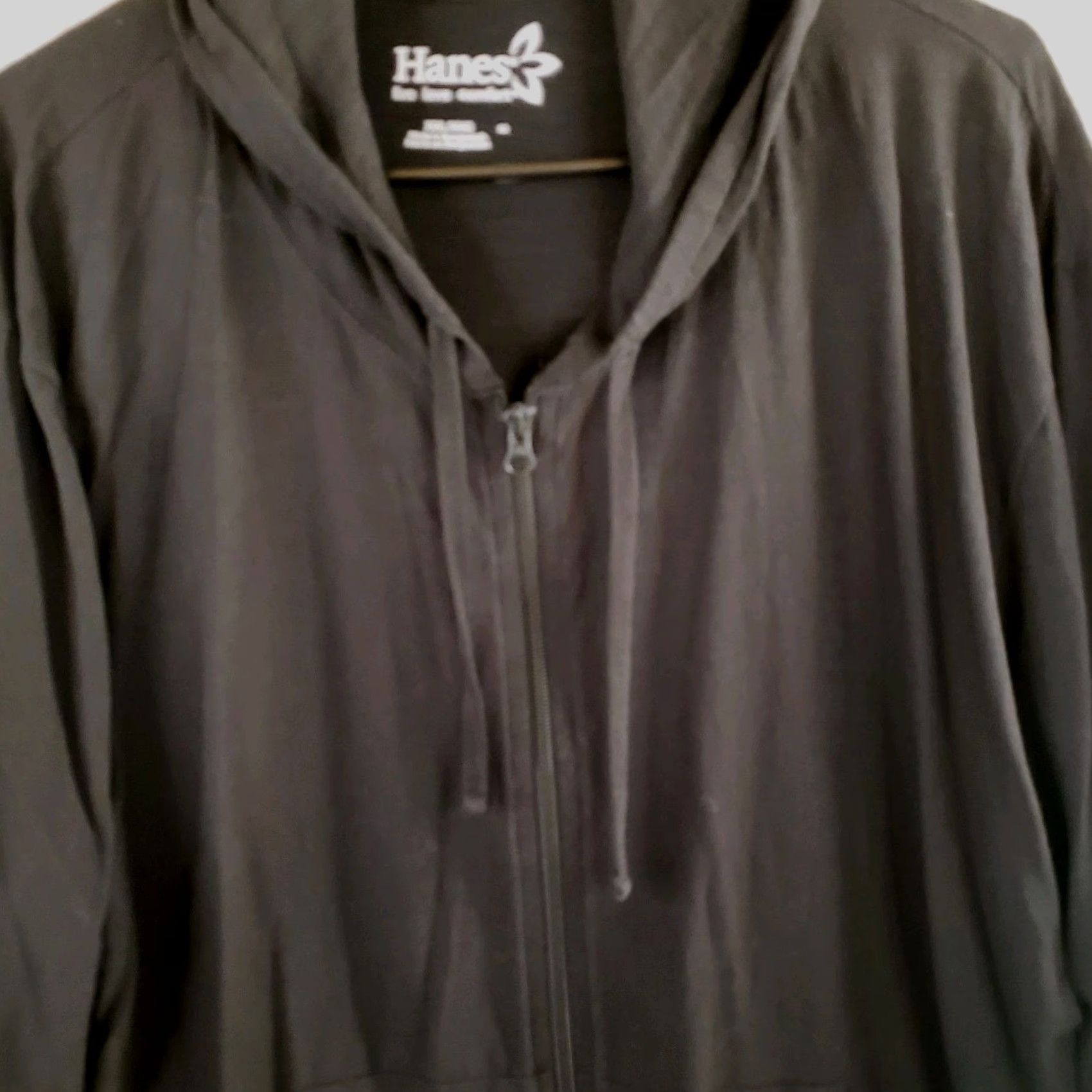 Hanes Hanes ComfortSoft EcoSmart Women's Jersey Full-Zip Hoodie Sweatshirt 2X Black Jersey Hooded Zip Pockets Activewear Modern Comfort Size XXL / US 16-18 / IT 52-54 - 3 Thumbnail