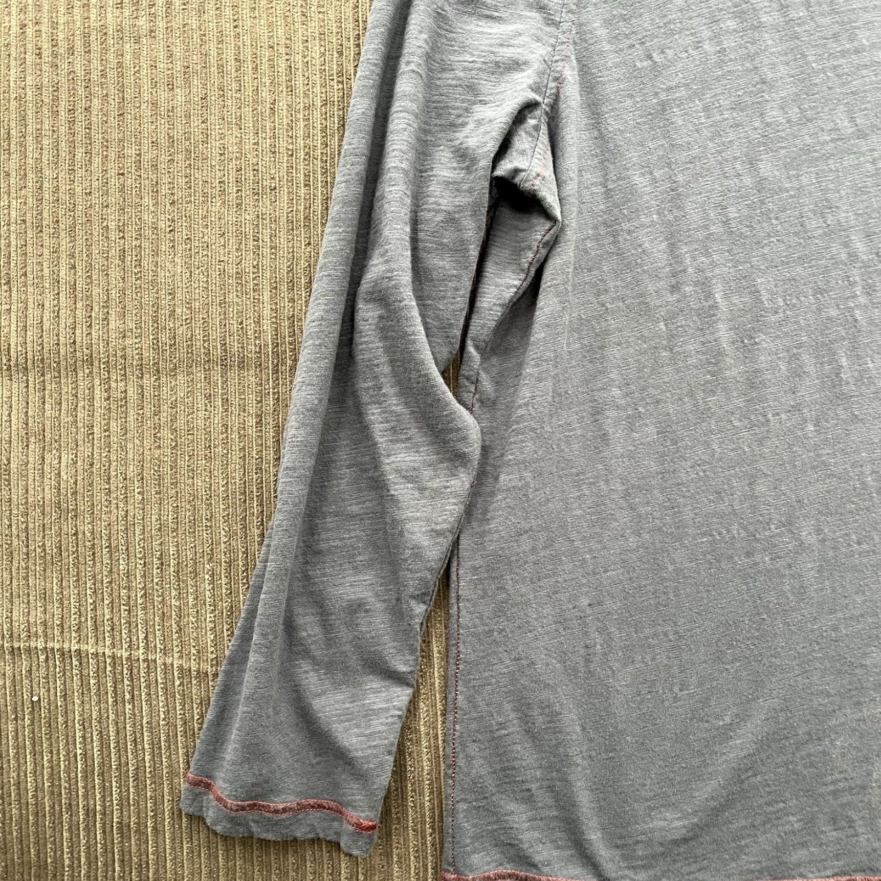 Carbon2Cobalt Carbon 2 Cobalt Men Henley Shirt Long Sleeve Blue Cotton Size L Casual Shirt Size US L / EU 52-54 / 3 - 6 Thumbnail
