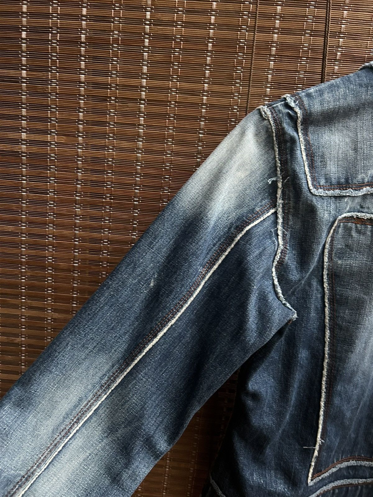 Jean Paul Gaultier JPG Jeans Jean Paul Gaultier Washed Reversed Denim Jacket Size S / US 4 / IT 40 - 8 Thumbnail