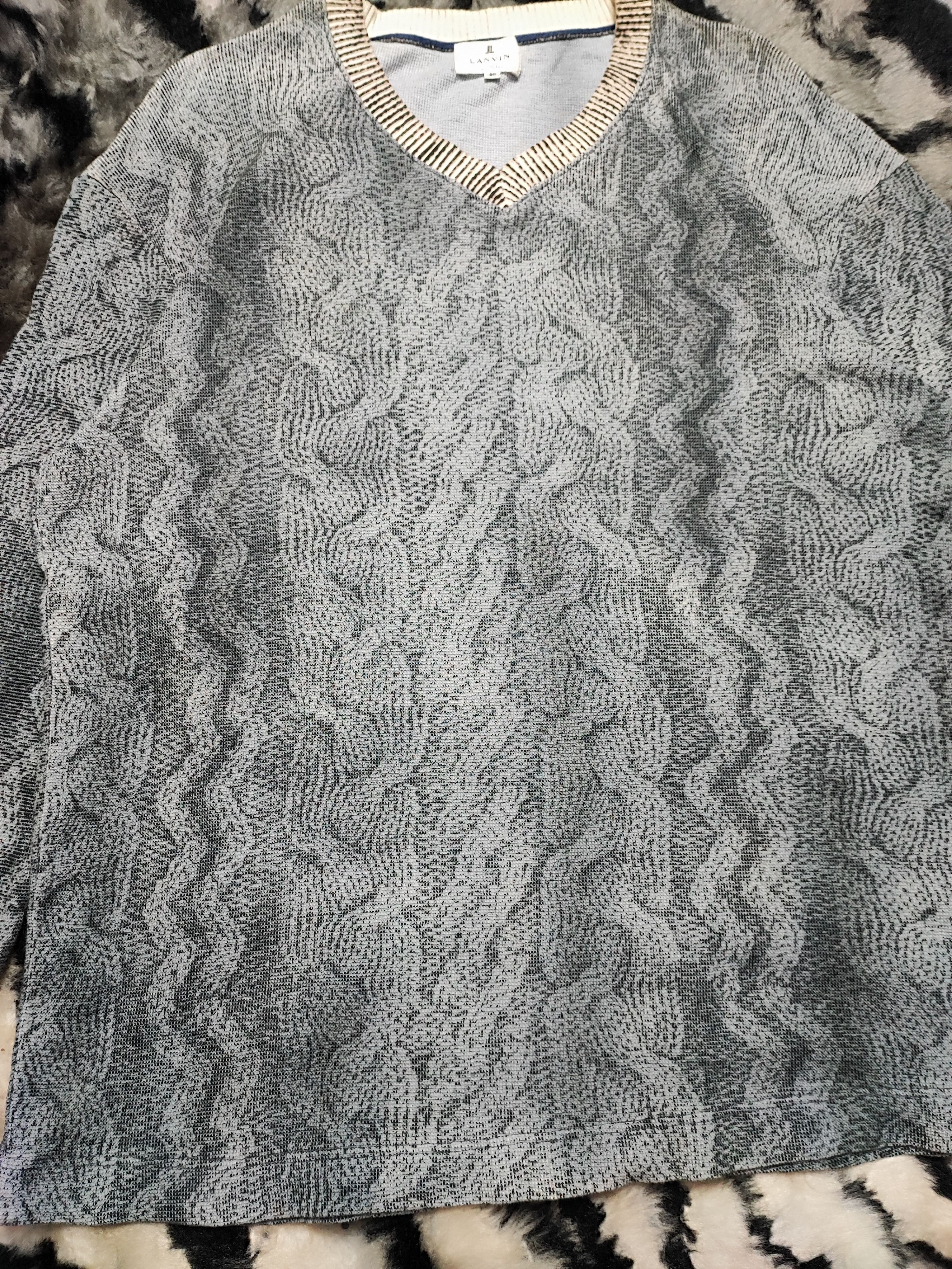 Lanvin Lanvin Sweatshirt Knitwear Design Print Size US M / EU 48-50 / 2 - 3 Thumbnail