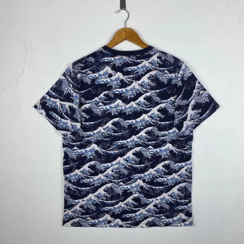 Japanese Brand Japanese Art HOKUSAI BLUE Big Waves Art Full Print Tee Shirt Size US XL / EU 56 / 4 - 4 Thumbnail