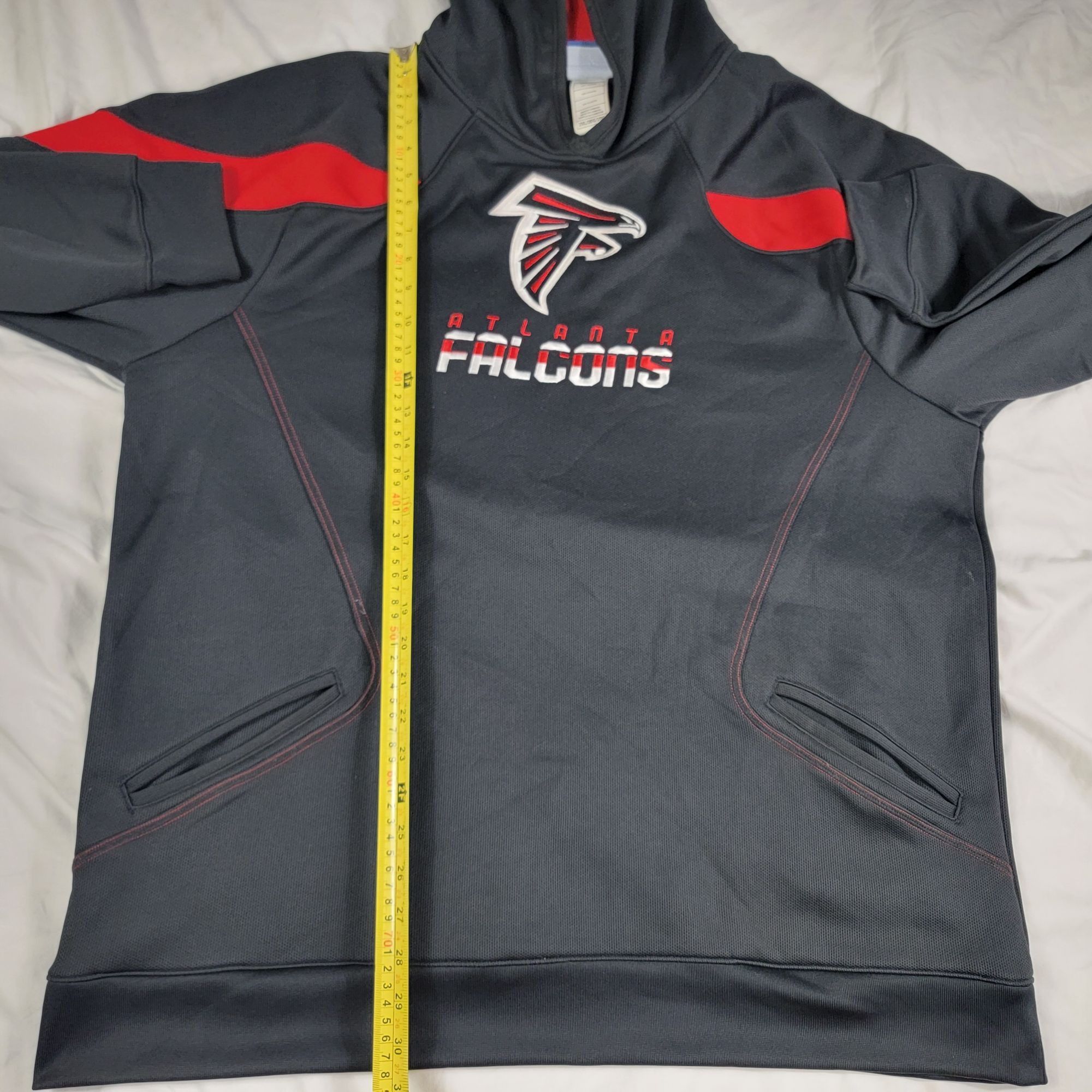 Reebok Reebok Atlanta Falcons Mens 2XL Black Red Hoodie Sweatshirt Size US XXL / EU 58 / 5 - 8 Thumbnail