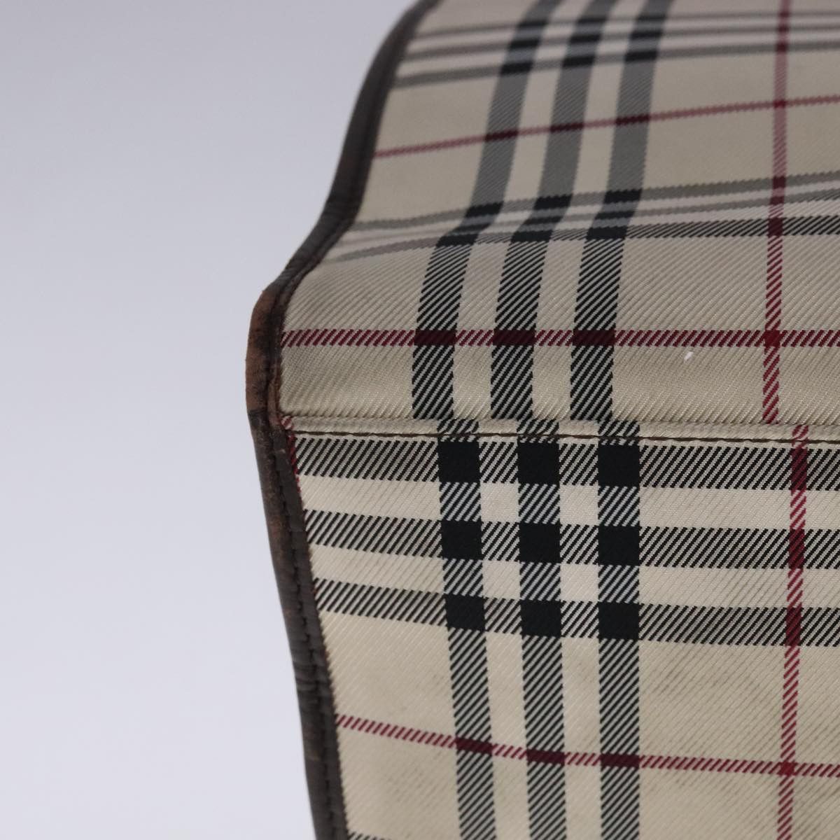 Burberry Burberry Nova Check Hand Bag Canvas Leather Beige Brown Size ONE SIZE - 12 Thumbnail