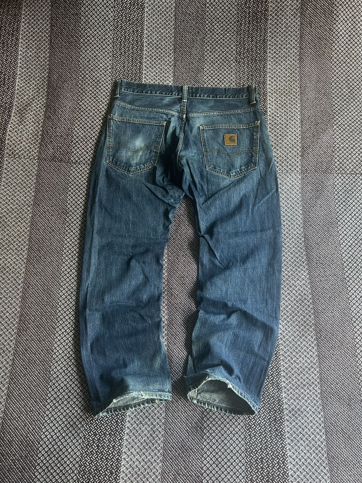 Carhartt Vintage Carhartt Bronco Pant Jeans Distressed Size 34 Baggy Size US 34 / EU 50 - 1 Thumbnail