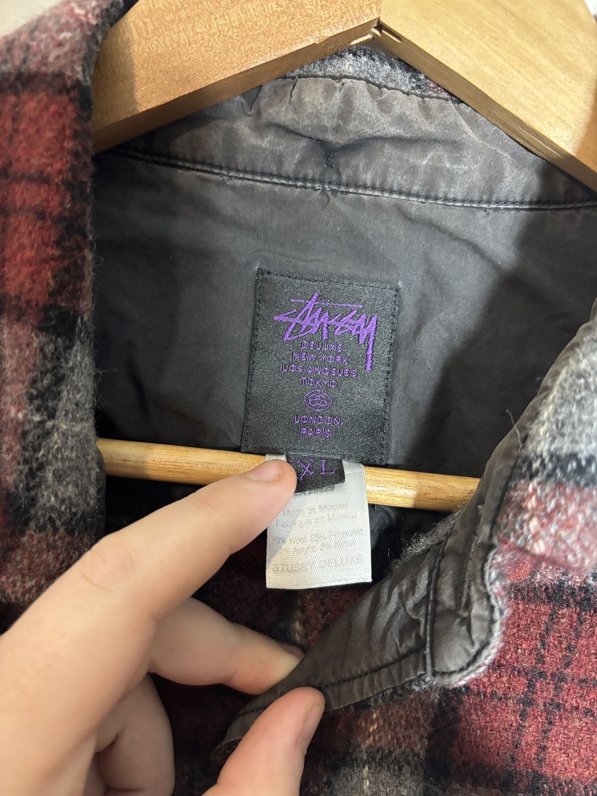Stussy Vintage Stussy Deluxe Plaid Wool Flannel Shirt Grunge XL Size US XL / EU 56 / 4 - 3 Thumbnail