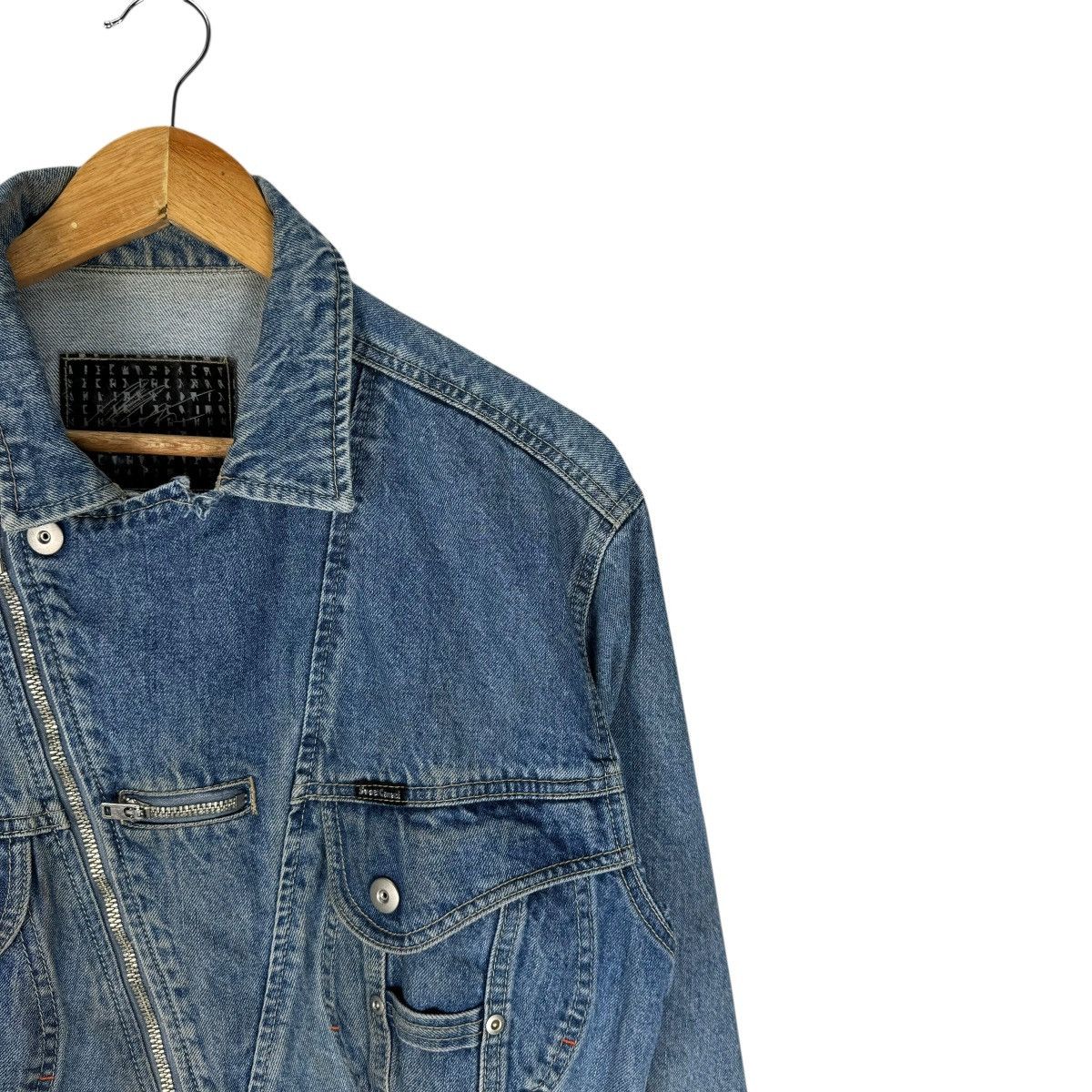Camel ☀️90s SWEET CAMEL DENIM BIKERS CROPPED JACKET Size S / US 4 / IT 40 - 4 Thumbnail