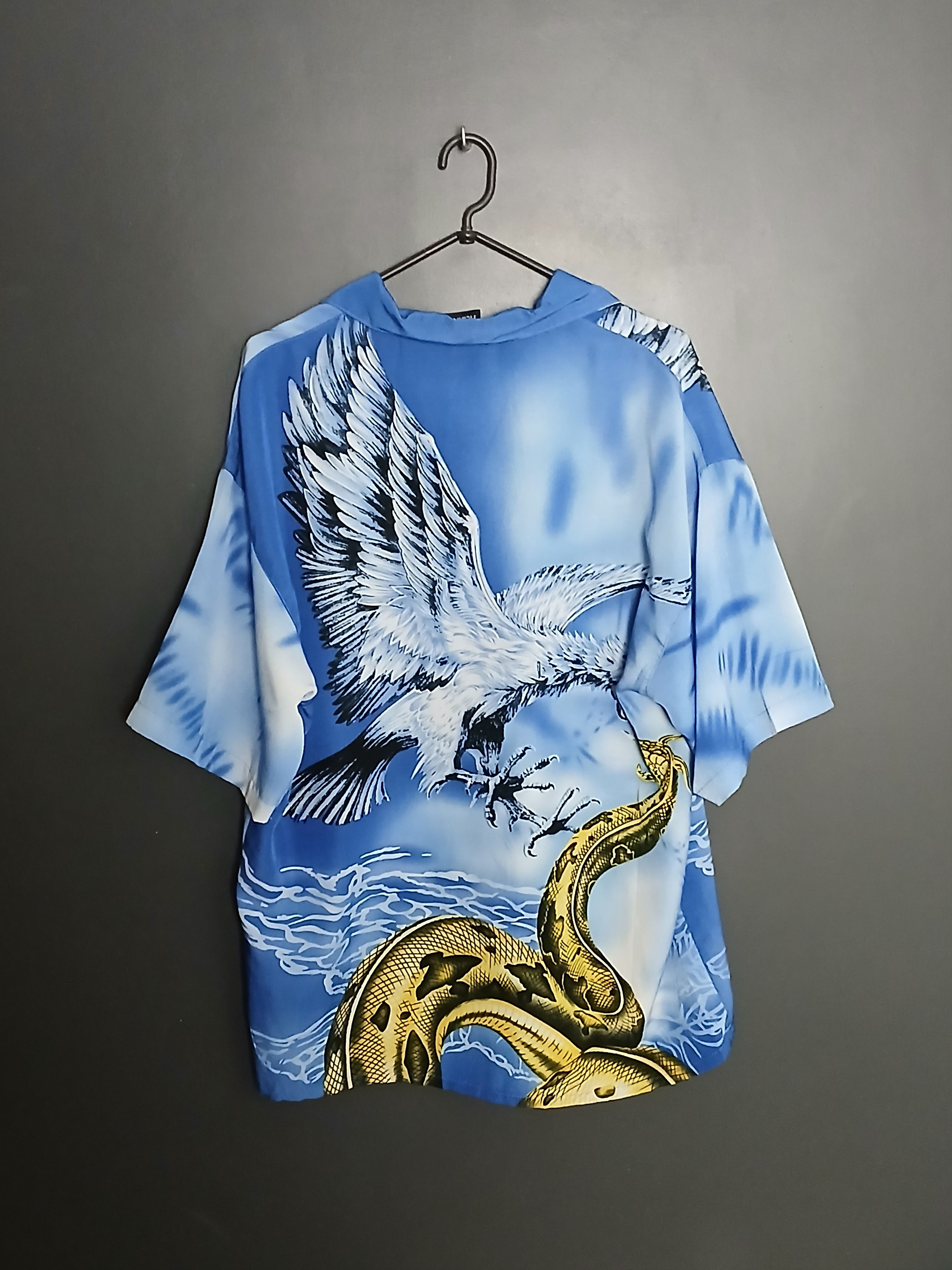 Japanese Brand Sukajan Dragon vs Eagle All Over Print Shirt Size US XL / EU 56 / 4 - 2 Thumbnail