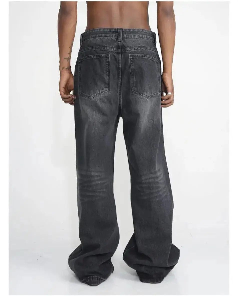 Japanese Brand distressed faded baggy flared jeans Size US 32 / EU 48 - 3 Thumbnail