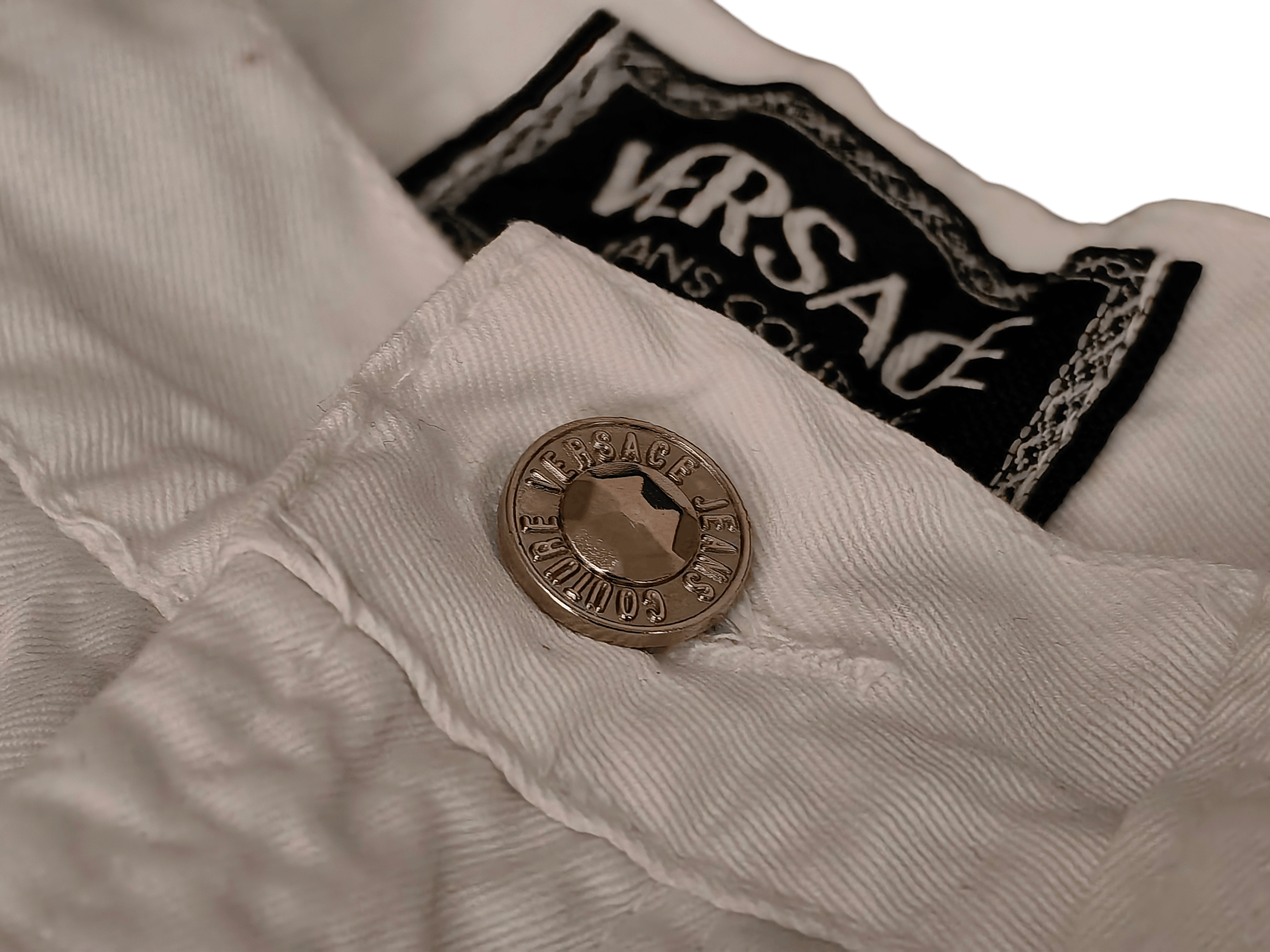 Versace Jeans Couture Versace Jeans Couture White Jeans 33 / 47 Size US 33 - 4 Thumbnail