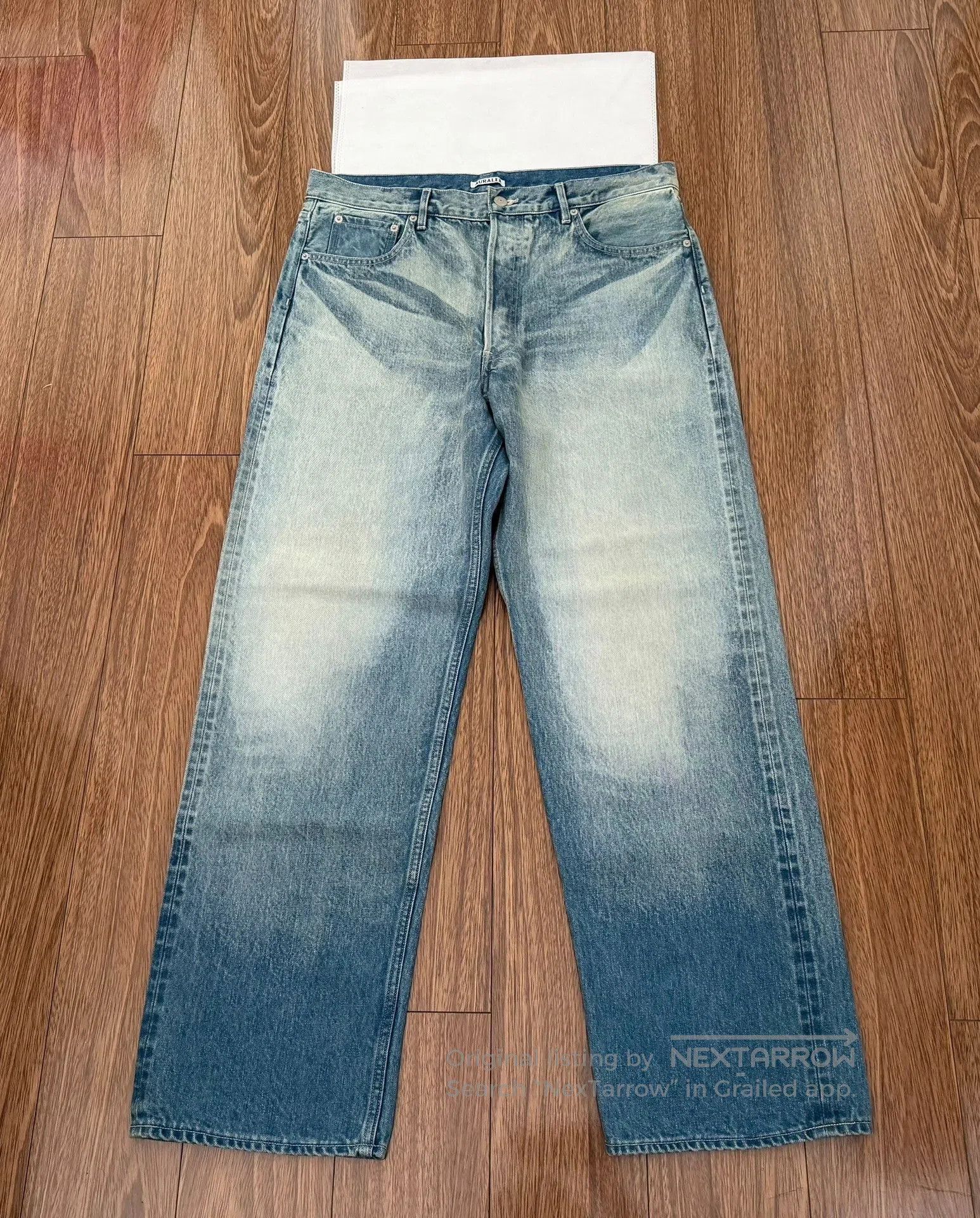 AURALEE Selvedge Faded Heavy Denim Wide.