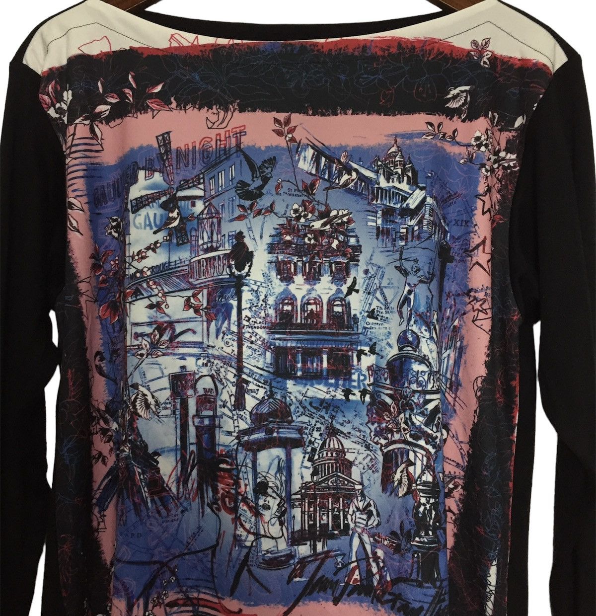 Jean Paul Gaultier Jean Paul Gaultier 90s AOP Long Sleeve Tee Size XS / US 0-2 / IT 36-38 - 3 Thumbnail