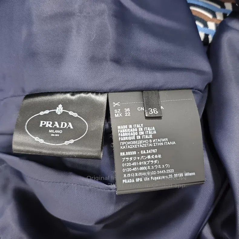 Prada Prada Tweed long-sleeved coat Size XXS / US 00 / IT 34 - 4 Thumbnail