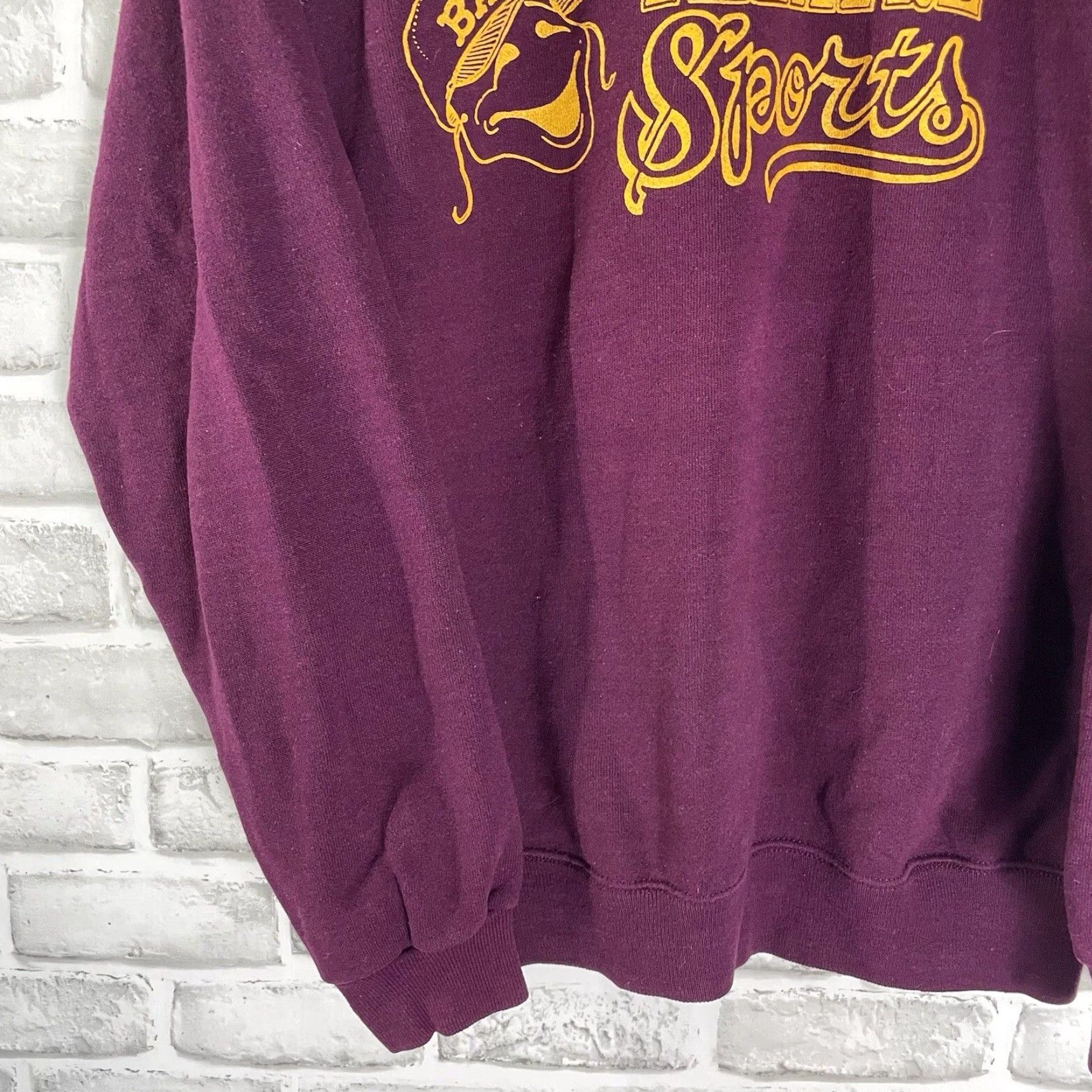 Hanes VINTAGE Hanes Sports Hoodie Men Large Red Pullover 90s Theater USA Size US L / EU 52-54 / 3 - 3 Thumbnail