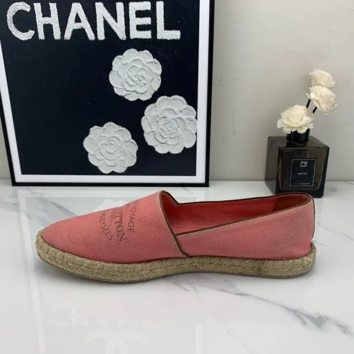 Louis Vuitton Louis Vuitton Pink Logo Fisherman Slip-Ons -2508 Size US 7 / IT 37 - 9 Thumbnail