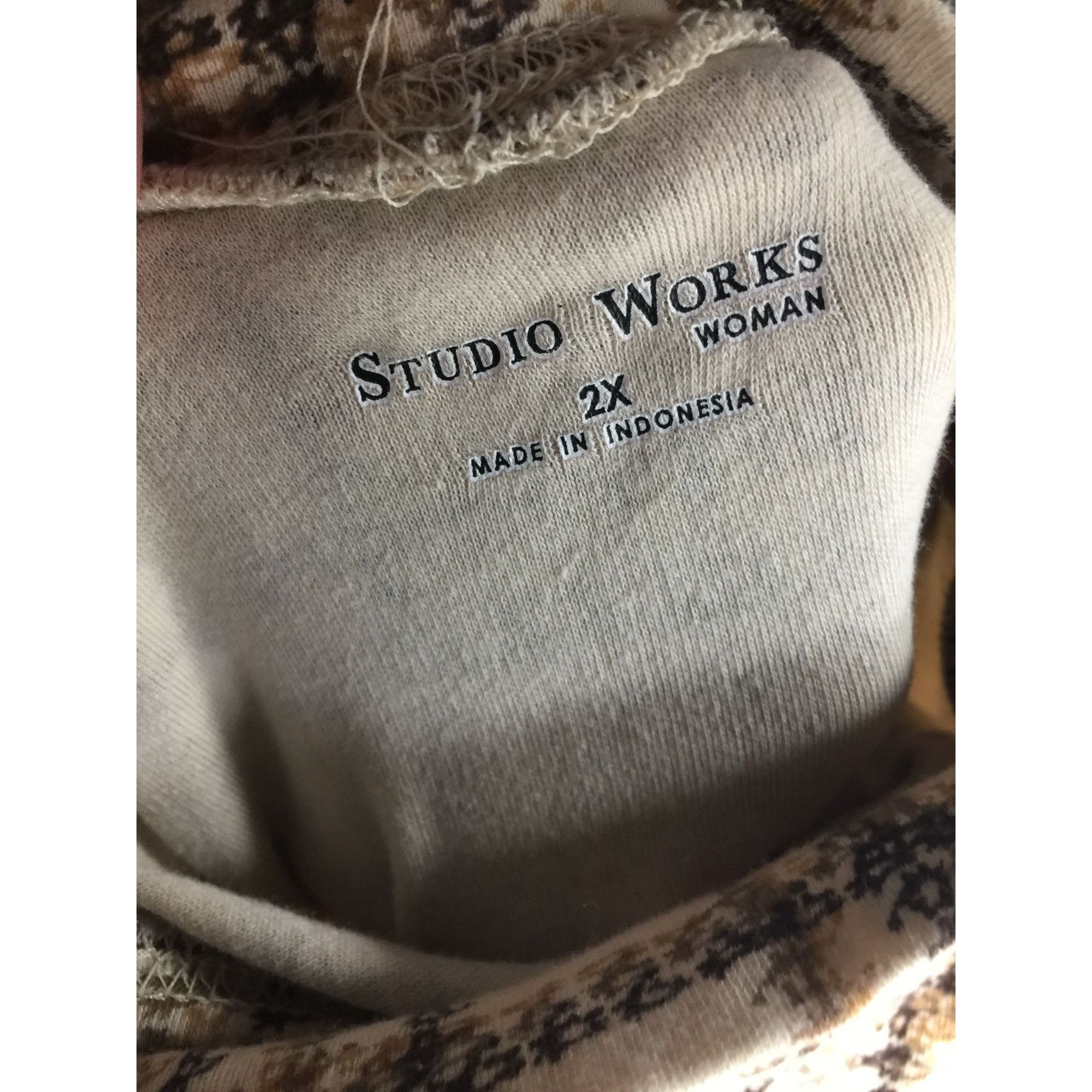 Other Studio Works Womens Size 2X Long Sleeve Shirt Size XXL / US 16-18 / IT 52-54 - 3 Thumbnail