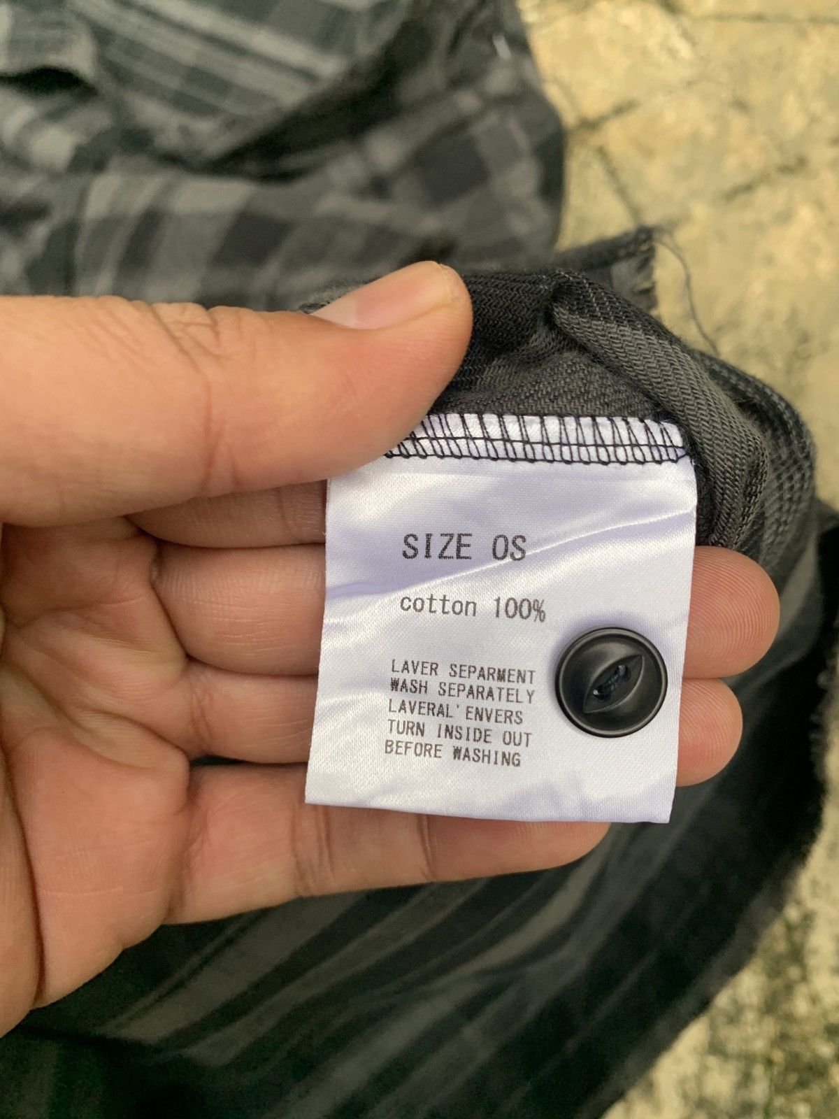Other Minus Japan Tunic Grey Flannel Side Concealed Zip Shirt Size US M / EU 48-50 / 2 - 10 Thumbnail