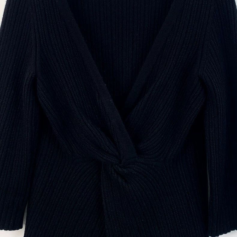 Chanel Chanel Black Cashmere Long Sleeve Sweater -2505 Size US S / EU 44-46 / 1 - 5 Thumbnail