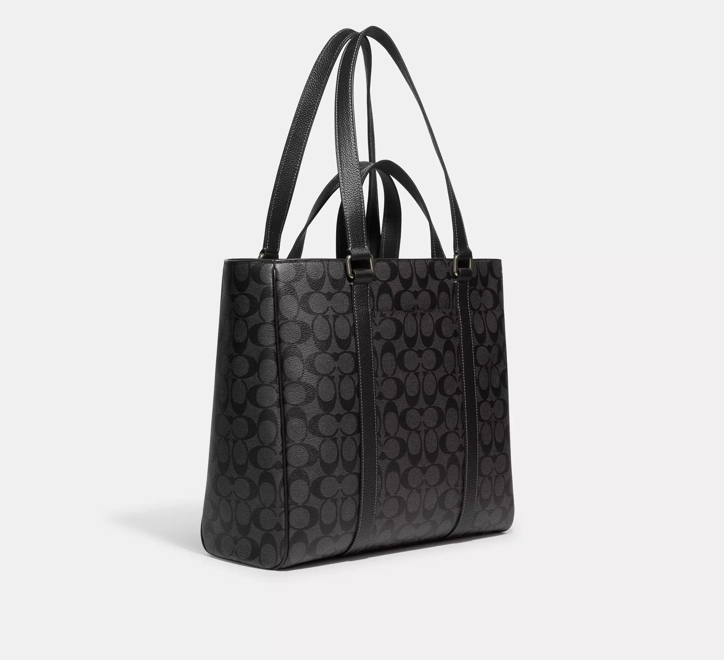 Coach Hudson Double Handle Tote Bag In Signature Canvas CB849 Size ONE SIZE - 11 Thumbnail