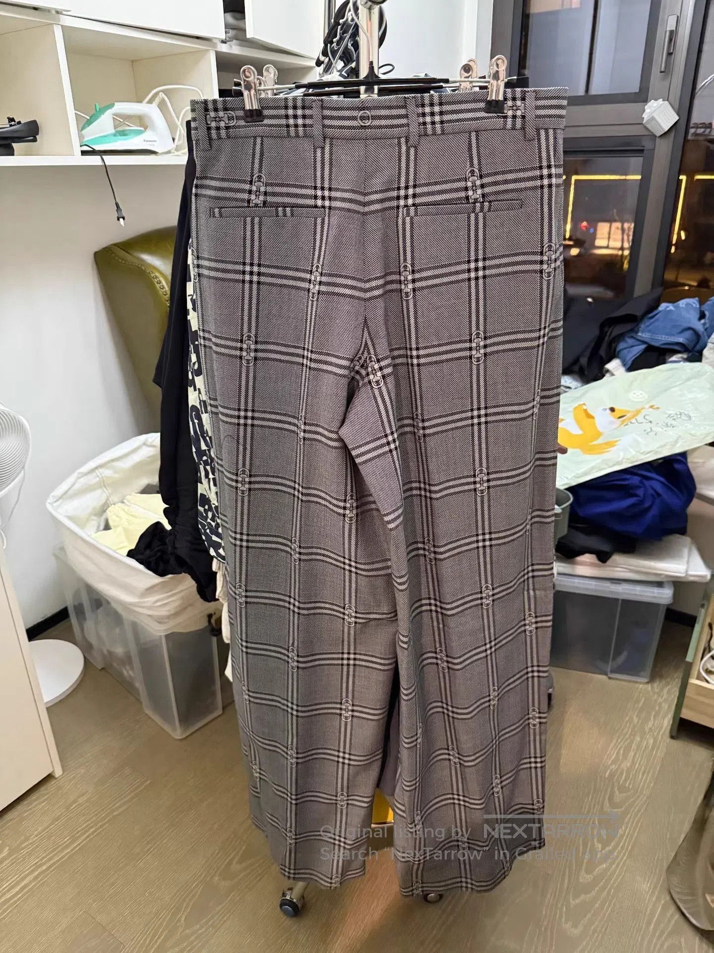 Gucci Gray Plaid Wide. Size US 32 / EU 48 - 2 Thumbnail