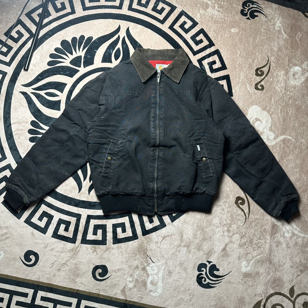 Carhartt Vintage Black Carhartt Corduroy Collar Jacket Size US L / EU 52-54 / 3 - 1 Thumbnail