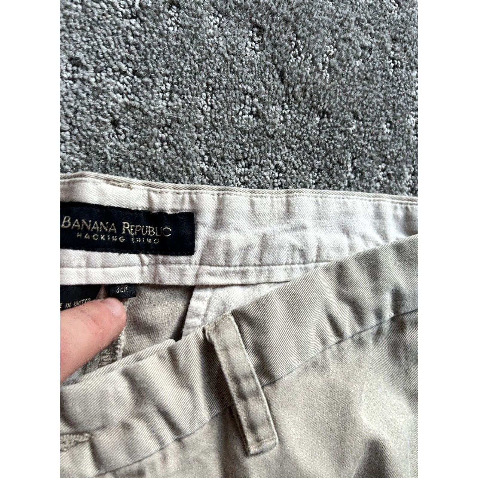 Banana Republic VINTAGE Banana Republic Khaki Pants Chino Mens 32R Regular Brown 29in Inseam Mens Size US 32 / EU 48 - 5 Thumbnail