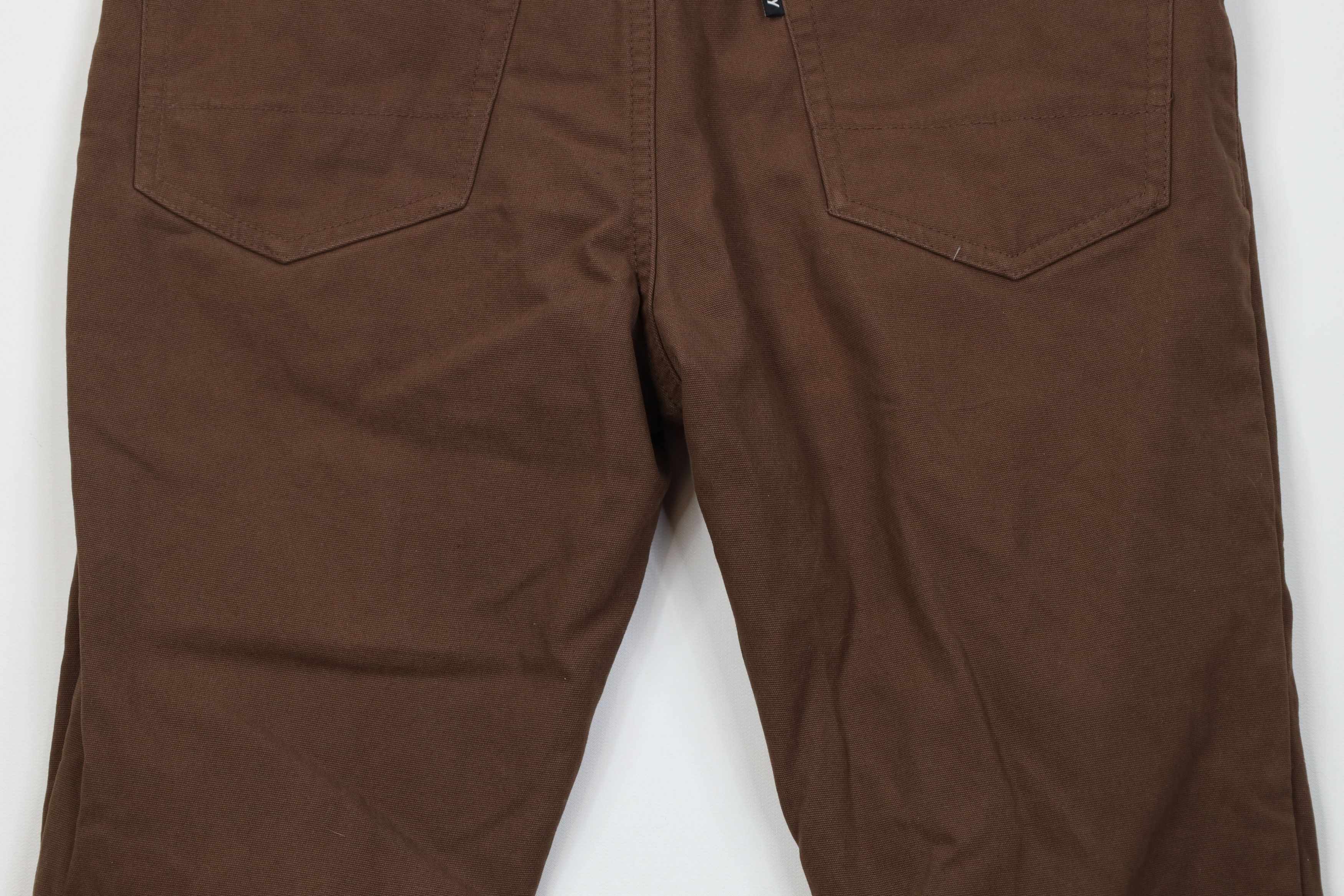 Vintage Jetty Mariner Flannel Lined Skinny Leg Canvas Pants Brown Size US 30 / EU 46 - 13 Thumbnail