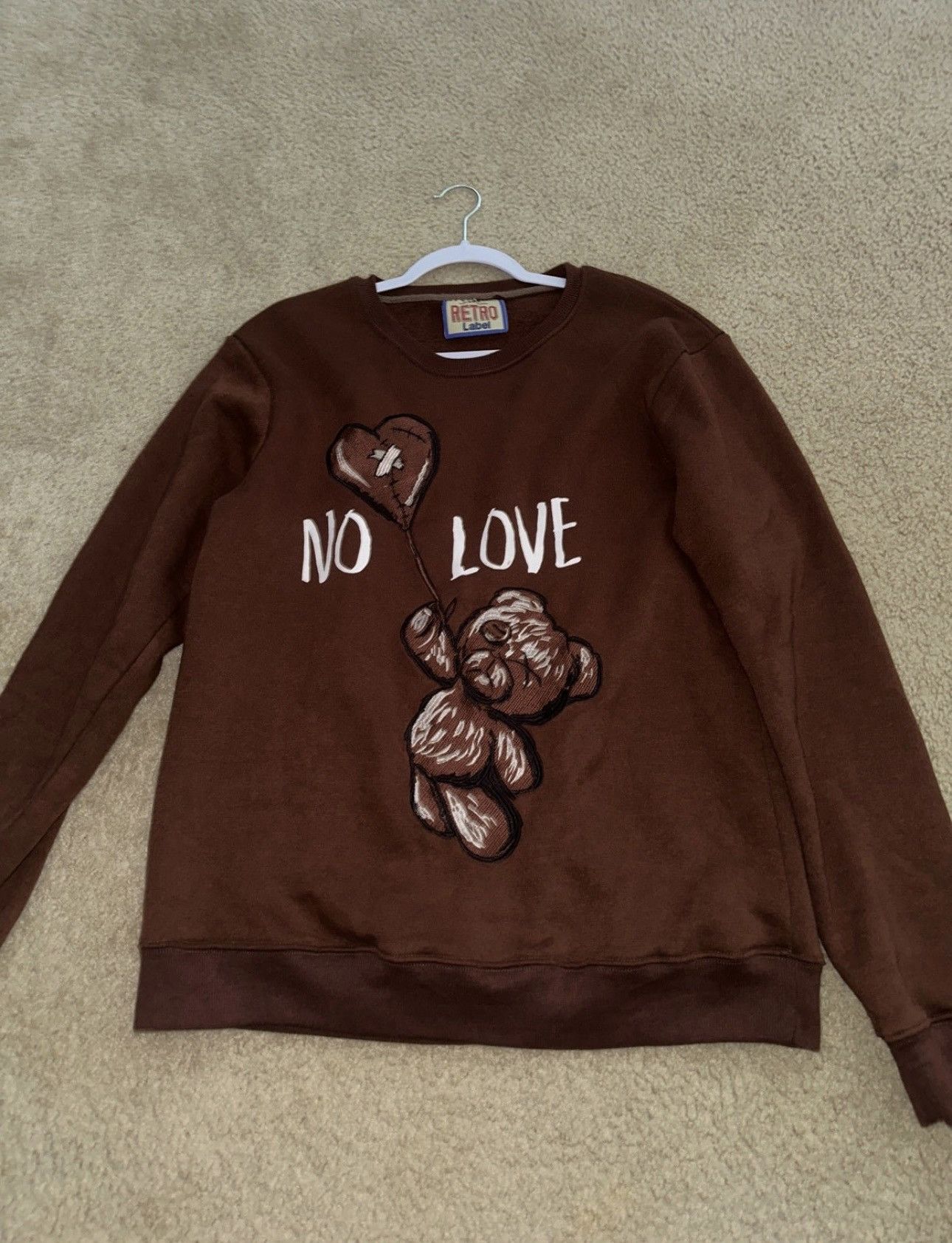 Other Retro Label No Love embroidered crewneck Size US XL / EU 56 / 4 - 1 Thumbnail