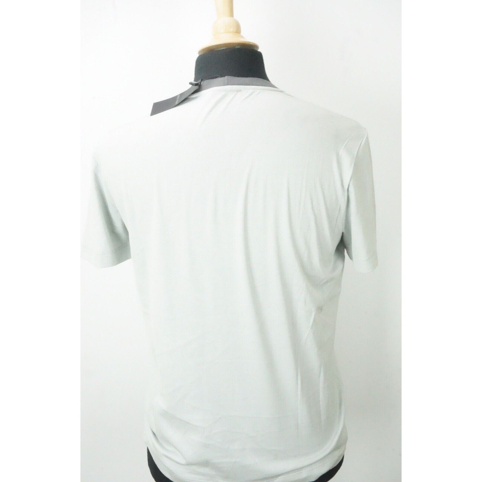 Giorgio Armani Giorgio Armani Black Label Gray Blue Argyle Cotton T Shirt S Size US M / EU 48-50 / 2 - 3 Thumbnail