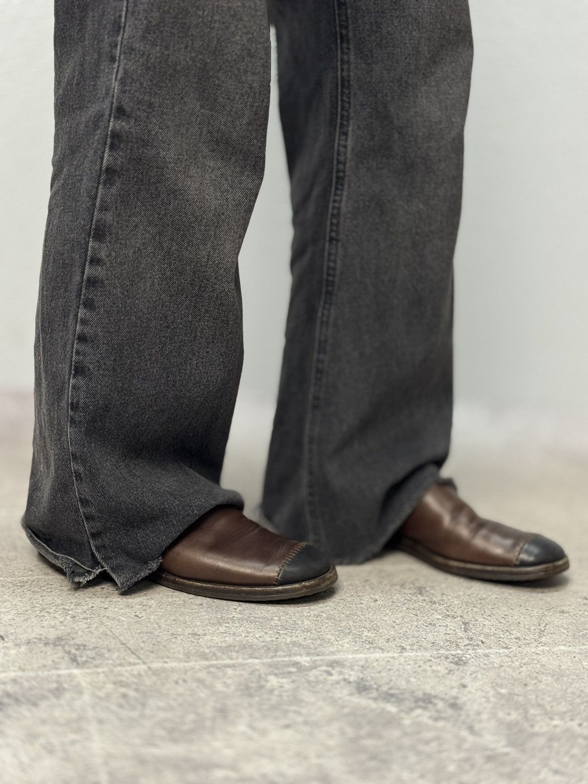 Western Rise Vintage Leather Shoes Ankle Prada style Margiela western Size US 7 / EU 40 - 1 Thumbnail