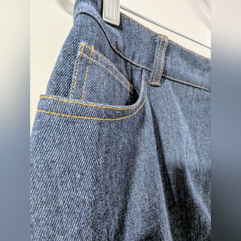 Pieces Uniques Pieces Indigo Denim Bubble Hem Mini Skirt Size 28" / US 6 / IT 42 - 2 Thumbnail