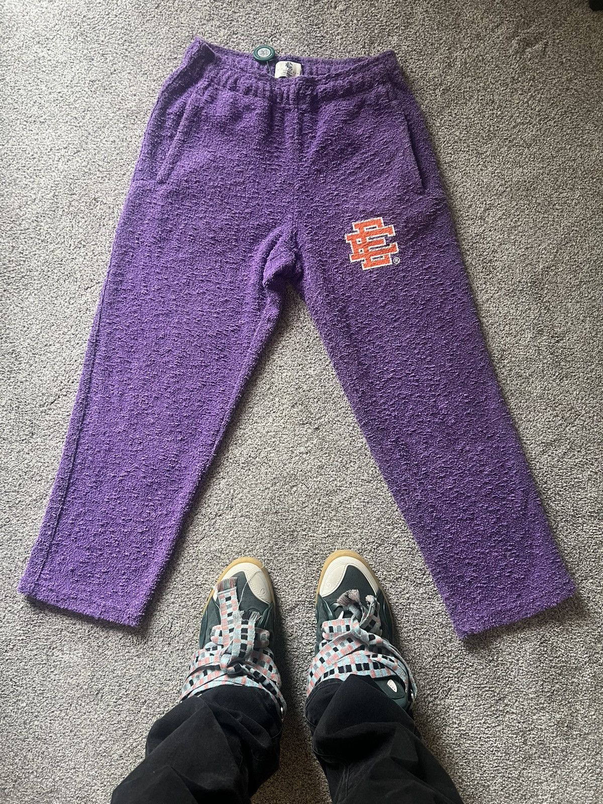 image of Eric Emanuel Boucle Sweatpants in Purple, Men's (Size 30)