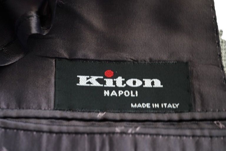 Kiton KITON JACKET BLAZER CASHMERE/SILK GREY SUMMER SHORT JACKET Size 36S - 8 Thumbnail