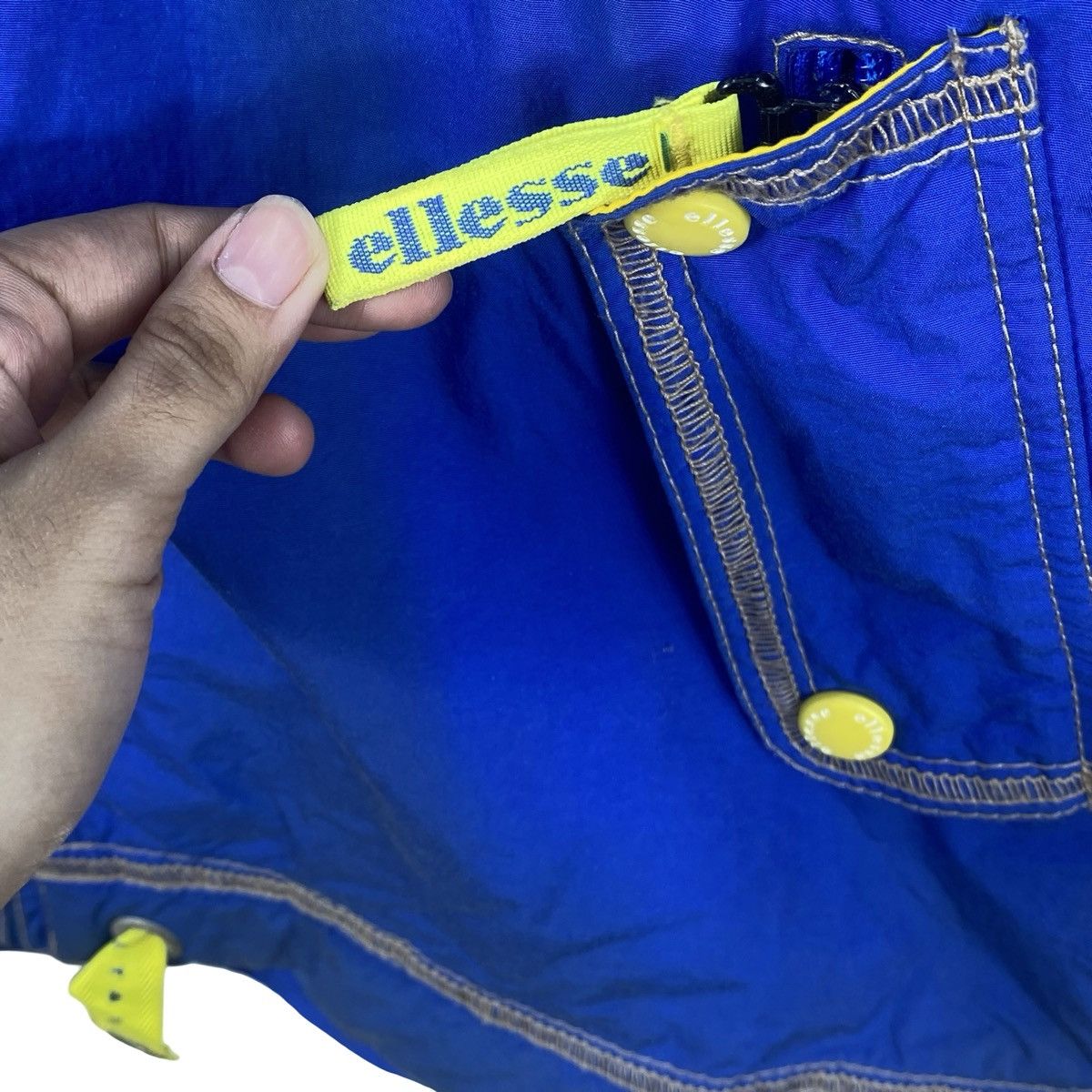 Ellesse Vintage ELLESSE ITALY Sunflower Embroidered Hooded Jacket Size US XXL / EU 58 / 5 - 10 Thumbnail