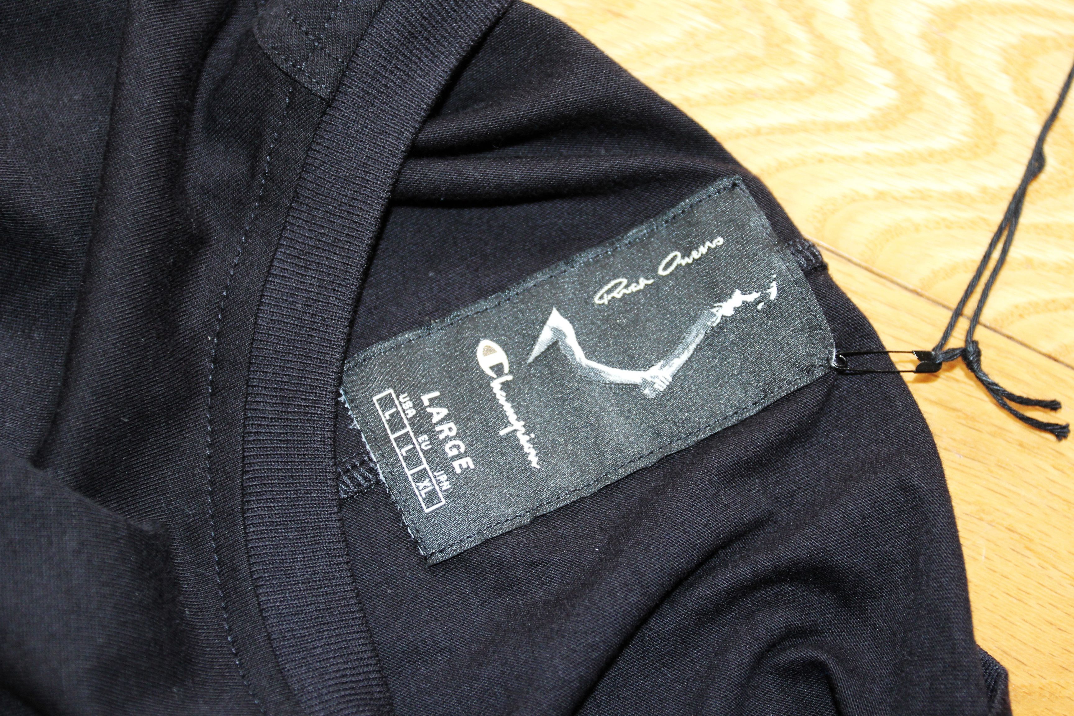 Champion × Rick Owens BNWT SS25 RICK OWENS x CHAMPION TOMMY T TSHIRT L Size US L / EU 52-54 / 3 - 9 Thumbnail