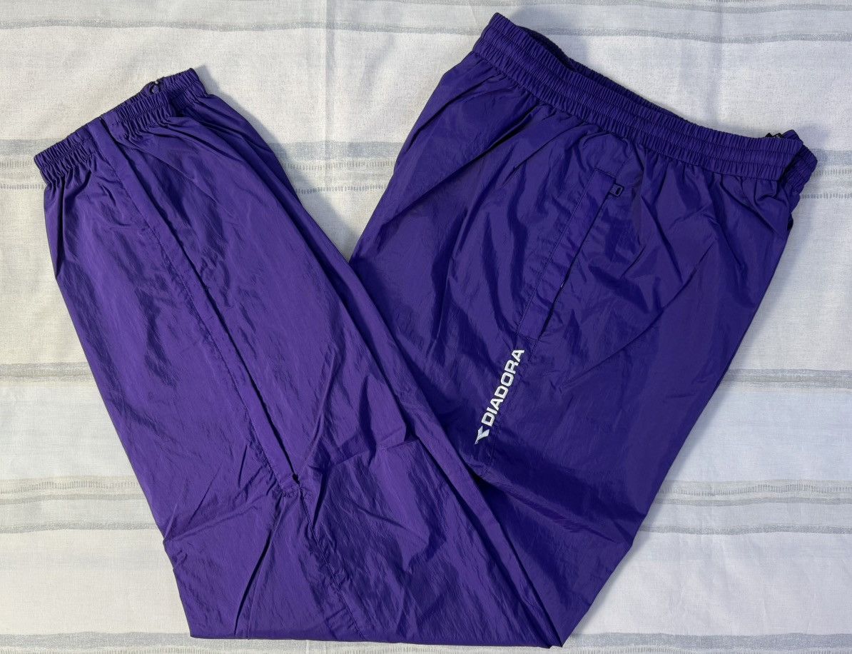 Diadora Vintage 1990s Diadora Trofeo Warmup Tracksuit Purple Size M Size US M / EU 48-50 / 2 - 12 Thumbnail