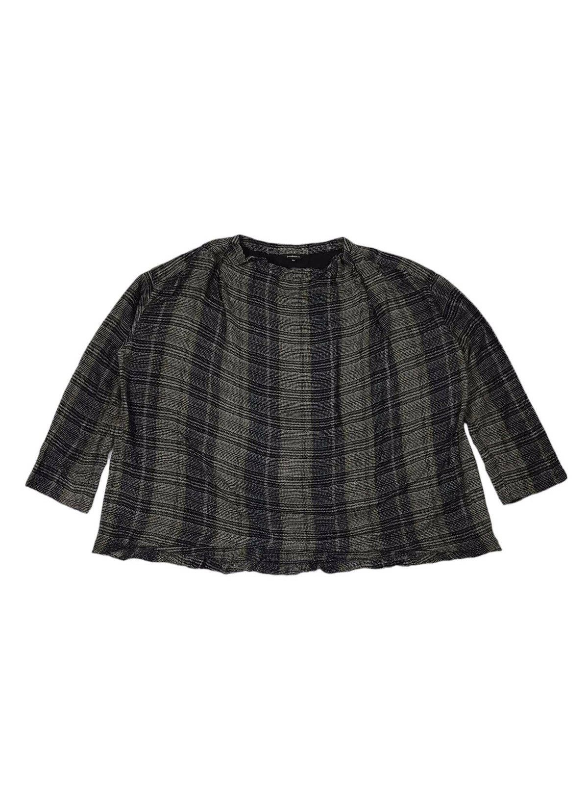Japanese Brand × Pas de Calais × Vintage Vintage Pas De Calais Wool Viscose Classic Check Blouse Size L / US 10 / IT 46 - 1 Thumbnail