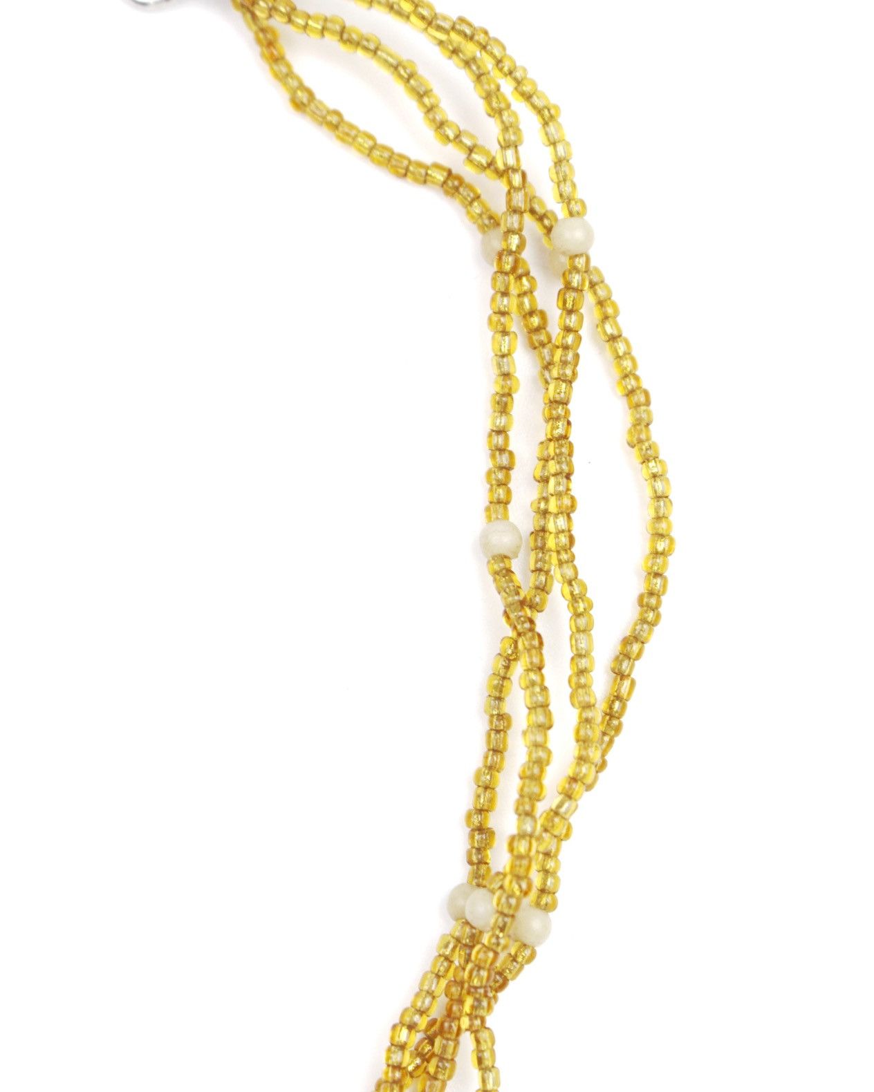 Hysteric Glamour 2000S JAPANESE MADE MULTI-STRAND GOLD BEAD CROSS NECKLACE Size ONE SIZE - 4 Thumbnail