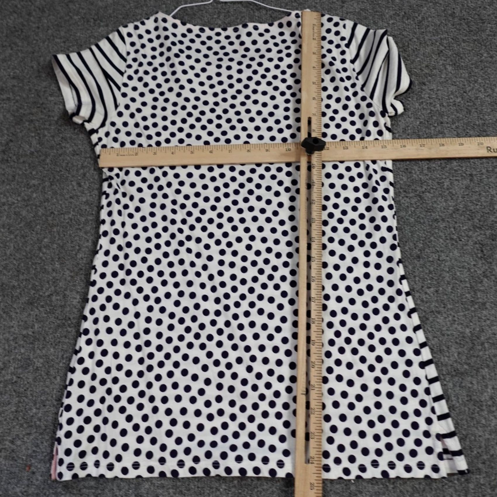 Boden Boden Womens T-Shirt White Breton Striped Polka Dot Pocket Double Sided Crew Neck Short Sleeve 4 Jersey Cotton Size S / US 4 / IT 40 - 5 Thumbnail