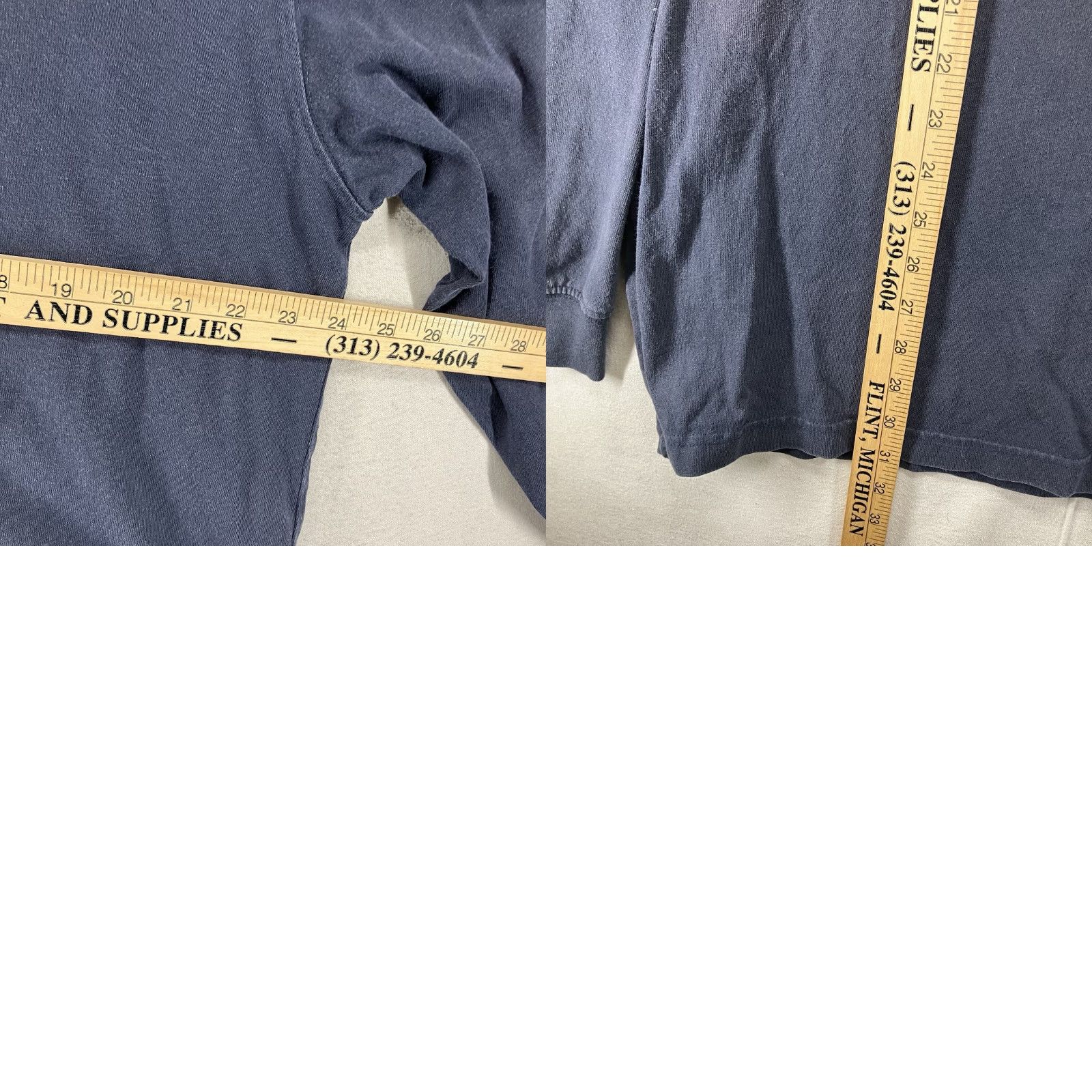 Carhartt Carhartt Mens Navy Large Long Sleeve Henley T-Shirt Heavy Cotton Regular Fit Pockets Logo Blue Size US L / EU 52-54 / 3 - 9 Thumbnail