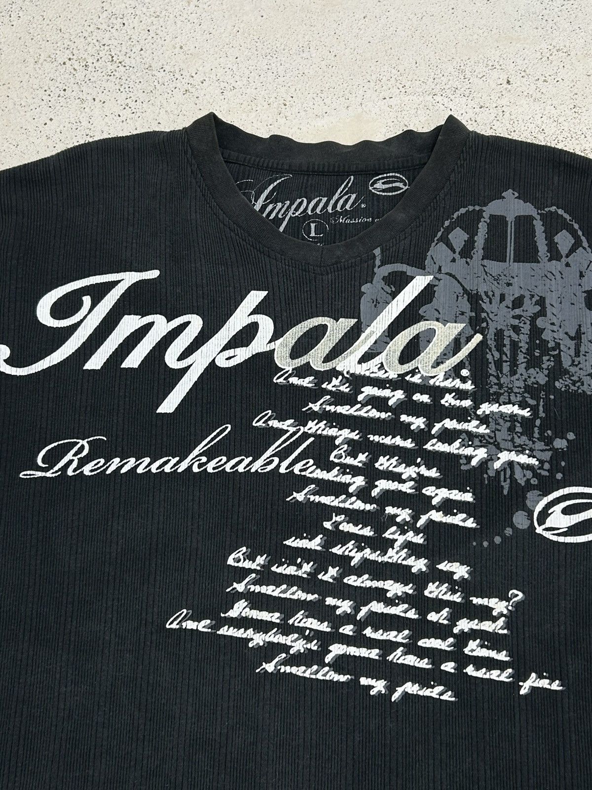 Designer × Japanese Brand Streeetwear Japan Impala Poem Attack Faded Tee Size US L / EU 52-54 / 3 - 5 Thumbnail