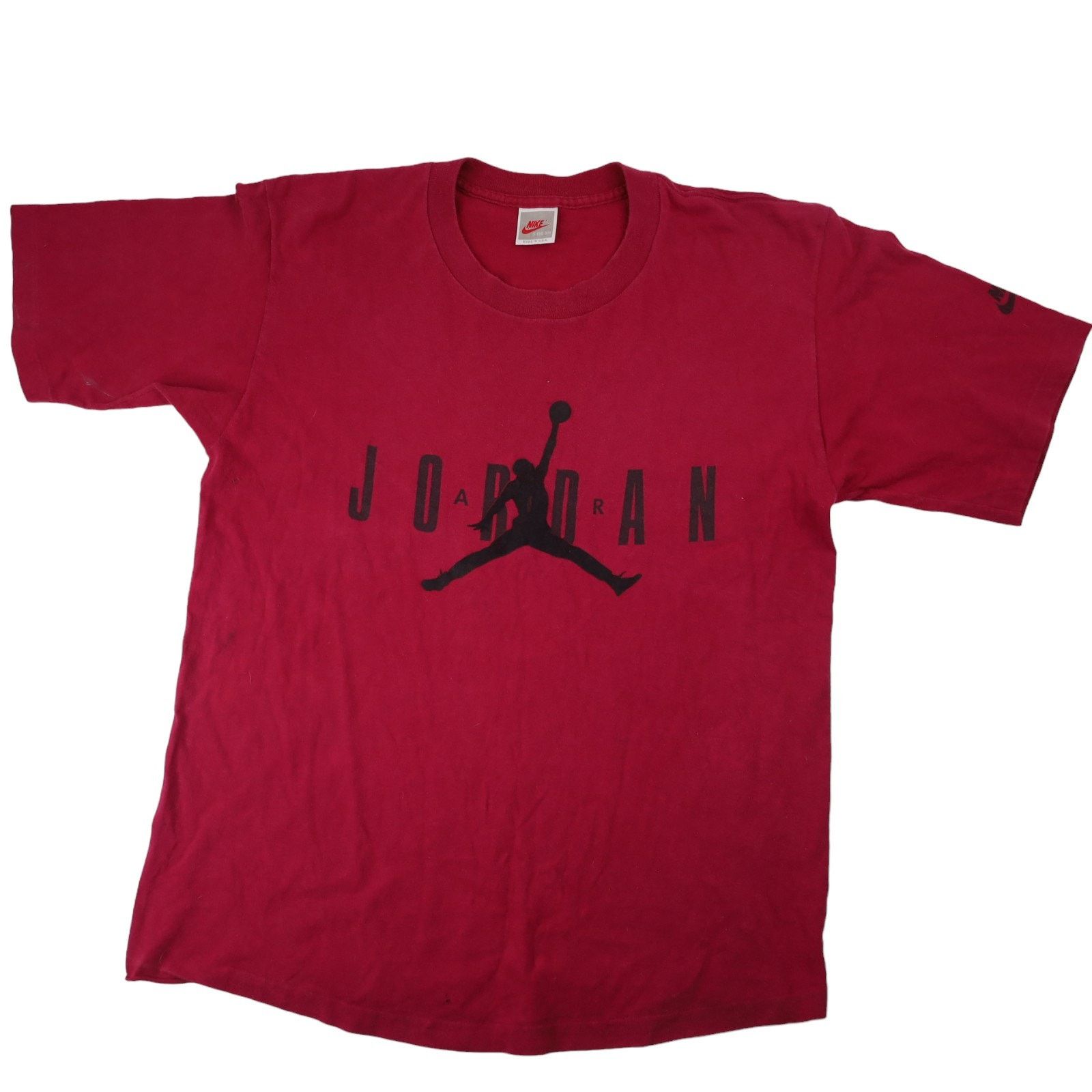 Jordan Brand × Nike × Vintage Vintage 90s Nike Michael Air Jordan Spellout Graphic T Shirt Size US S / EU 44-46 / 1 - 1 Thumbnail