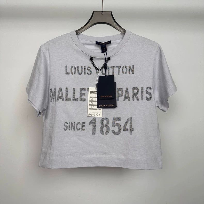 Louis Vuitton Louis Vuitton Worn washed monogram logo short sleeves Size S / US 4 / IT 40 - 1 Thumbnail