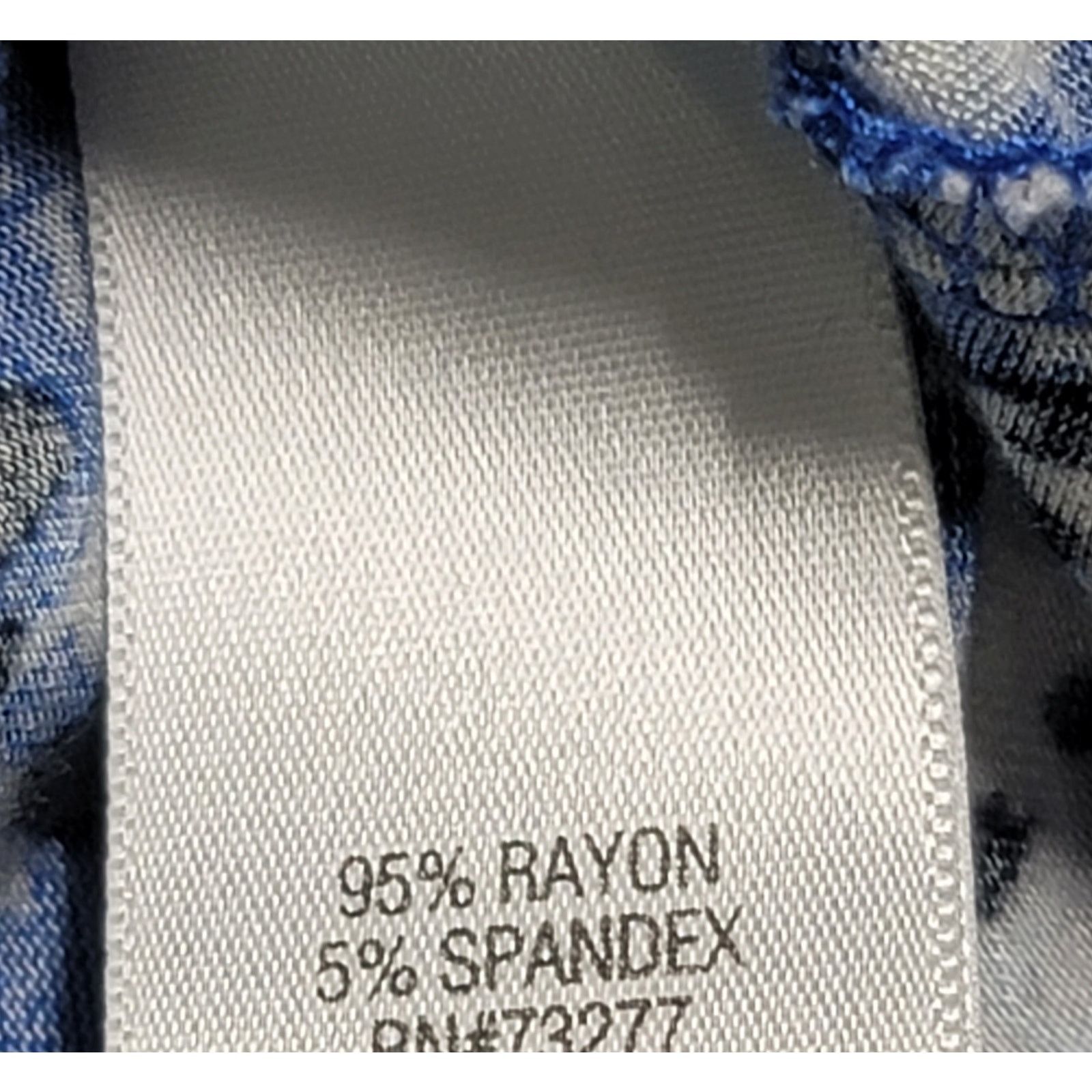 Other Dana Buchman Blue White Abstract Ruched Crisscross Top M Size M / US 6-8 / IT 42-44 - 4 Thumbnail