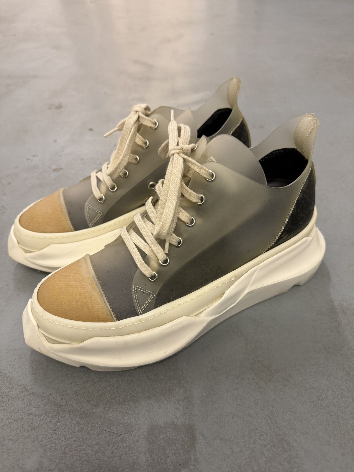 Rick Owens Drkshdw Rick Owens Drkshdw Transparent Abstract Low Sneakers Size US 8 / EU 41 - 3 Thumbnail